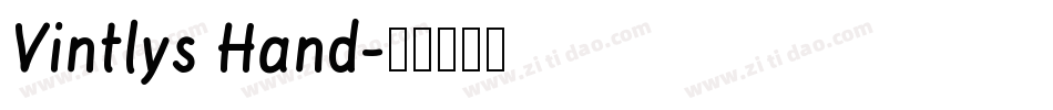 Vintlys Hand字体转换